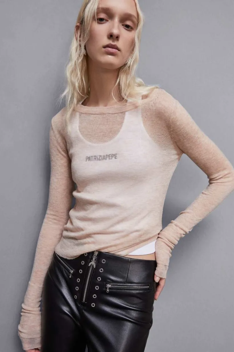Maglia maniche lunghe in lana Essential