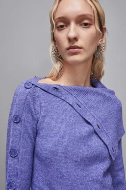 Maglia morbida con bottoni