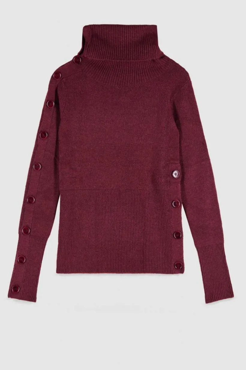 Maglia morbida con bottoni