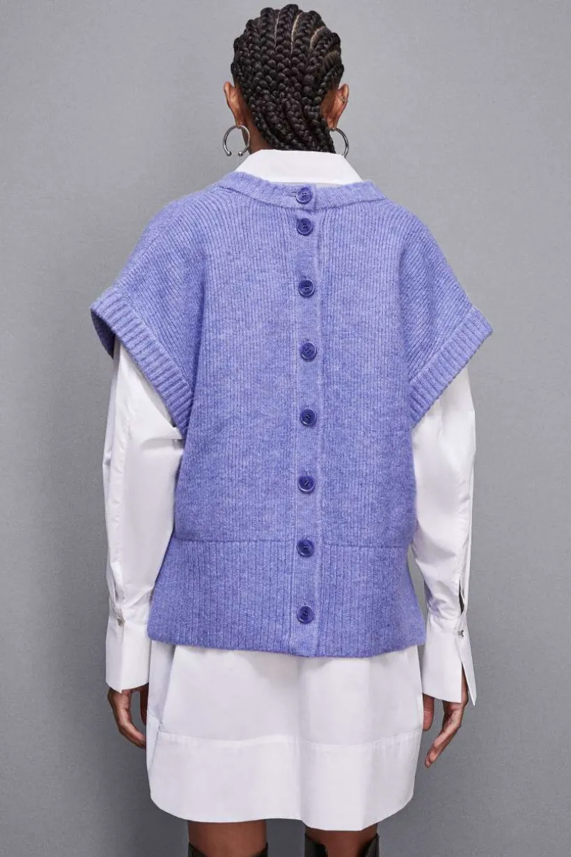 Maglia over senza maniche