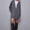 Maxi cardigan in lana