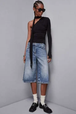 Pantalone Bermuda in denim