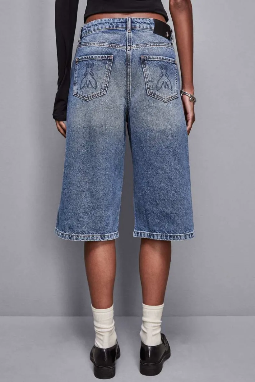 Pantalone Bermuda in denim