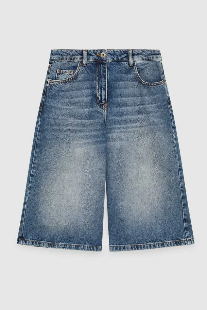Pantalone Bermuda in denim