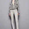 Pantalone slim alla caviglia