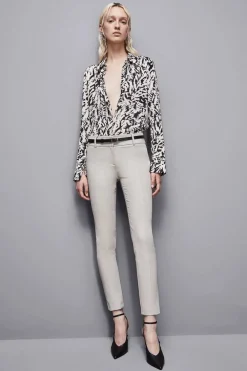 Pantalone slim alla caviglia