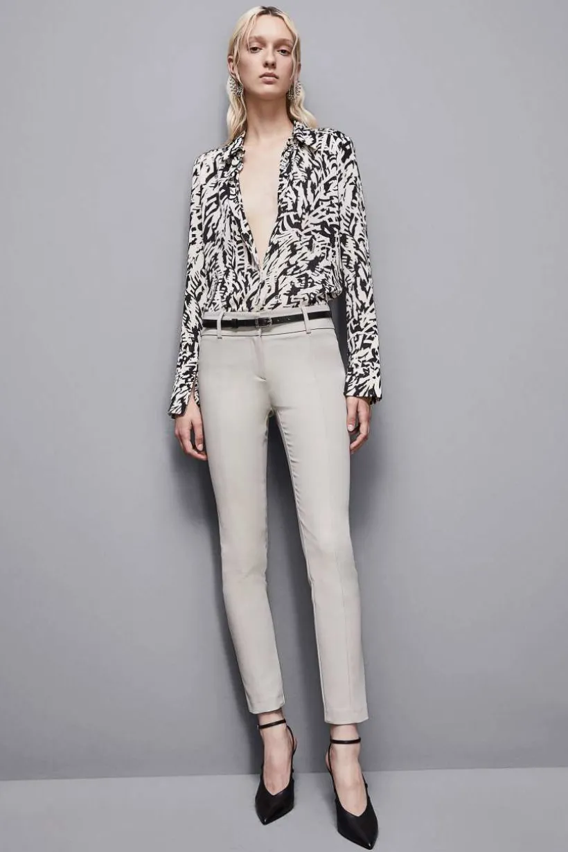 Pantalone slim alla caviglia