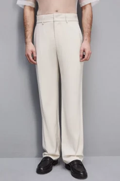 Pantalone slim fit con tasche alla francese