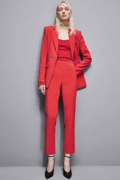 Pantaloni a sigaretta in crepe Essential