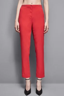 Pantaloni a sigaretta in crepe Essential