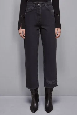 Pantaloni a sigaretta in jeans