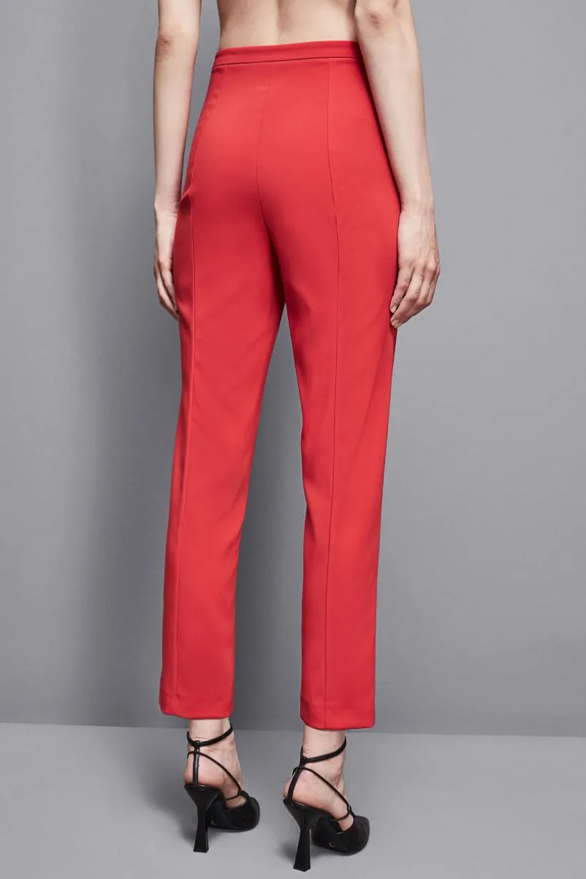 Pantaloni a sigaretta in crepe Essential
