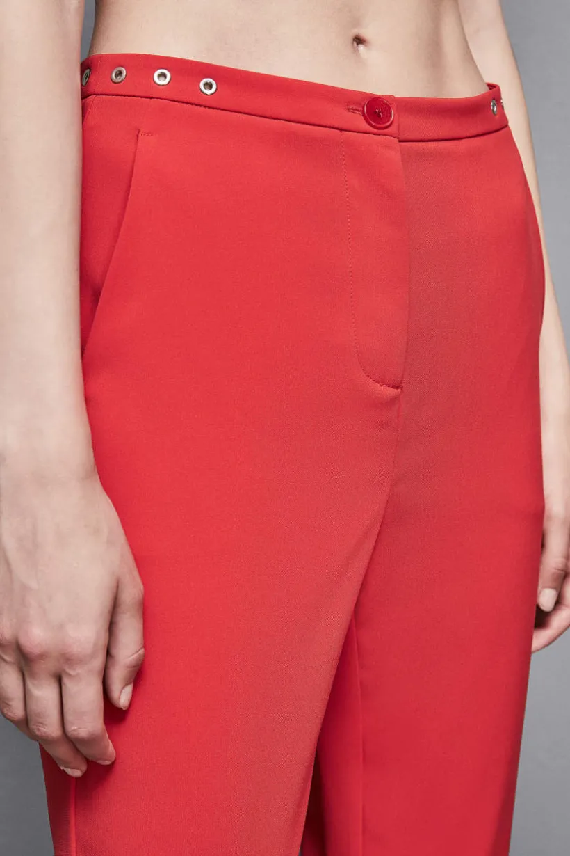 Pantaloni a sigaretta in crepe Essential