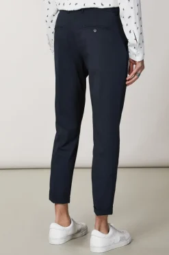 Pantaloni alla caviglia in poliviscosa