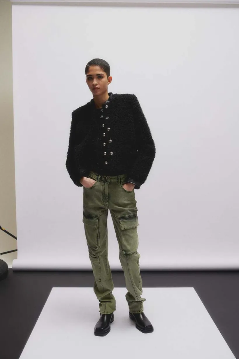 Pantaloni cargo over in jeans