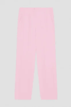 Pantaloni con pieghe in tessuto stretch