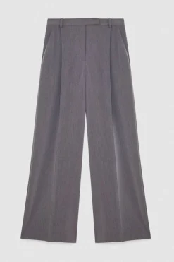 Pantaloni con pieghe in viscosa Essential