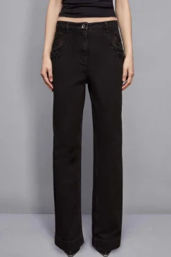 Pantaloni denim gioiello