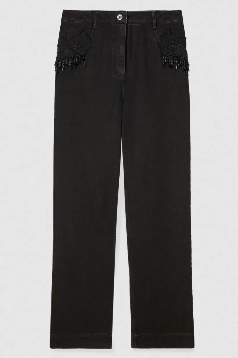 Pantaloni denim gioiello