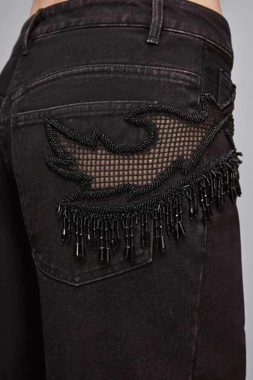 Pantaloni denim gioiello