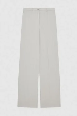 Pantaloni gessati in flanella