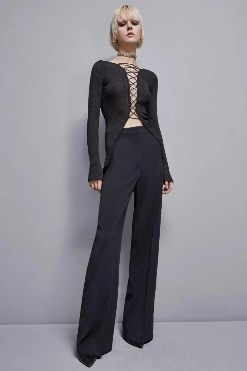 Pantaloni palazzo in crepe Essential