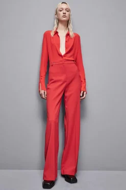 Pantaloni palazzo in crepe Essential