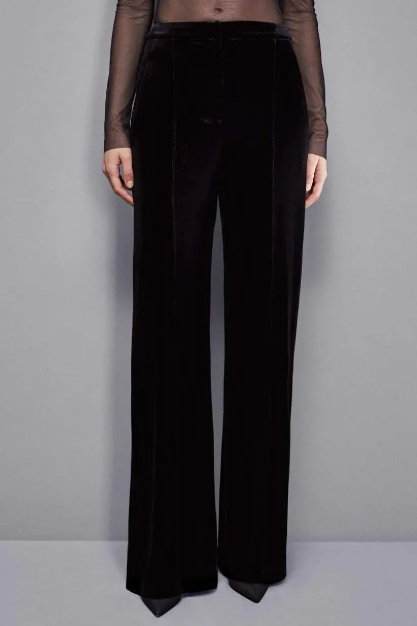 Pantaloni palazzo in velluto Essential