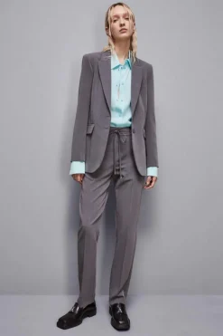 Pantaloni vita bassa in viscosa Essential