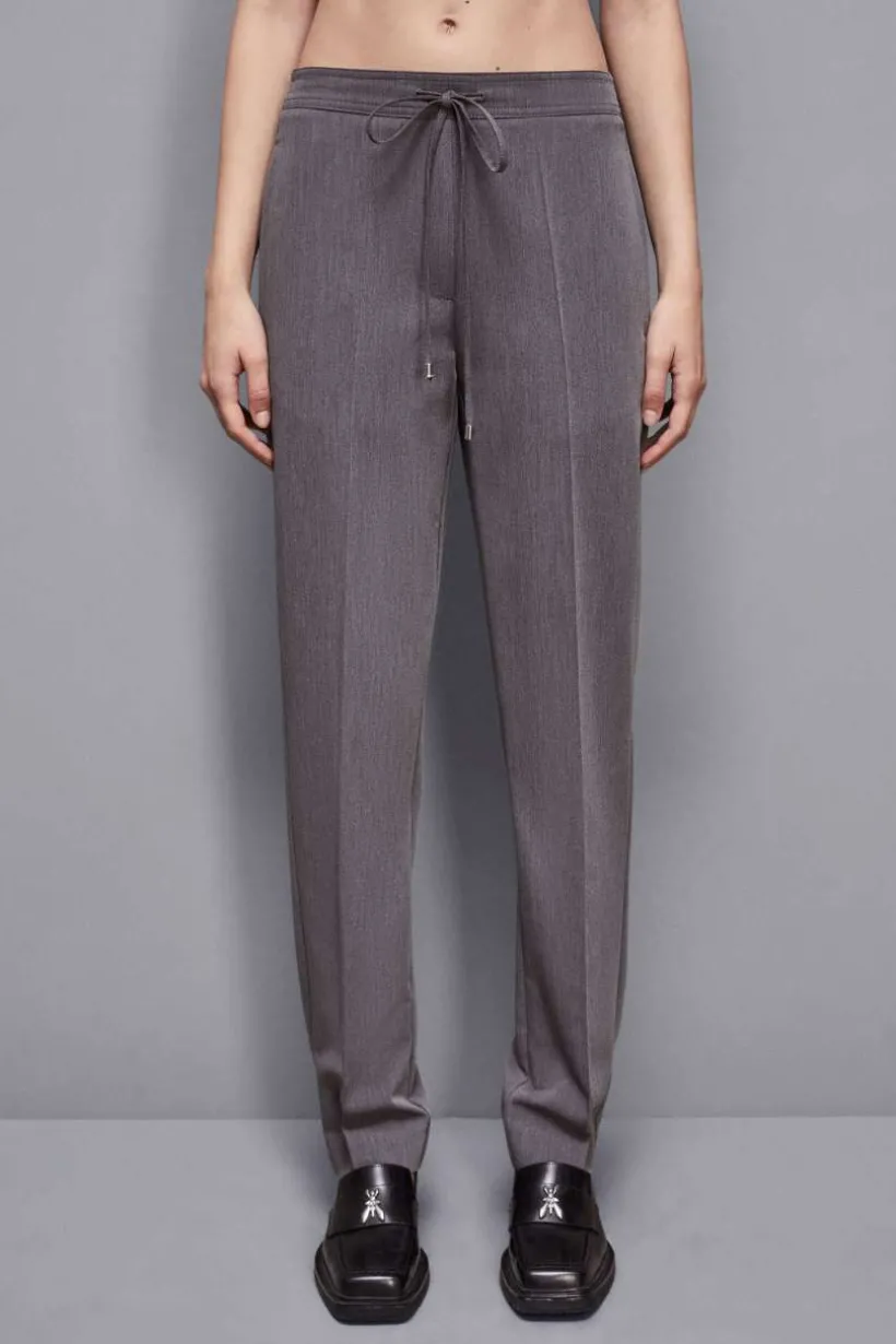 Pantaloni vita bassa in viscosa Essential