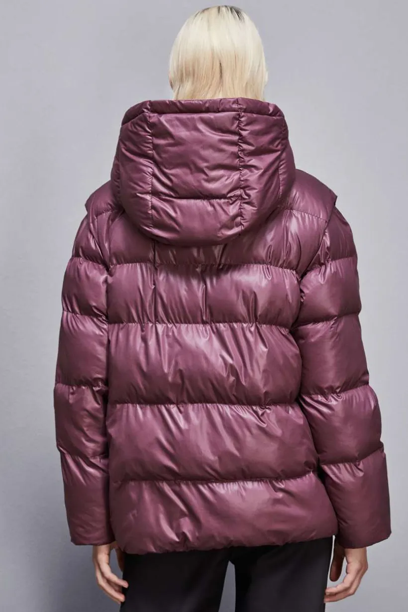 Piumino over in nylon lucido