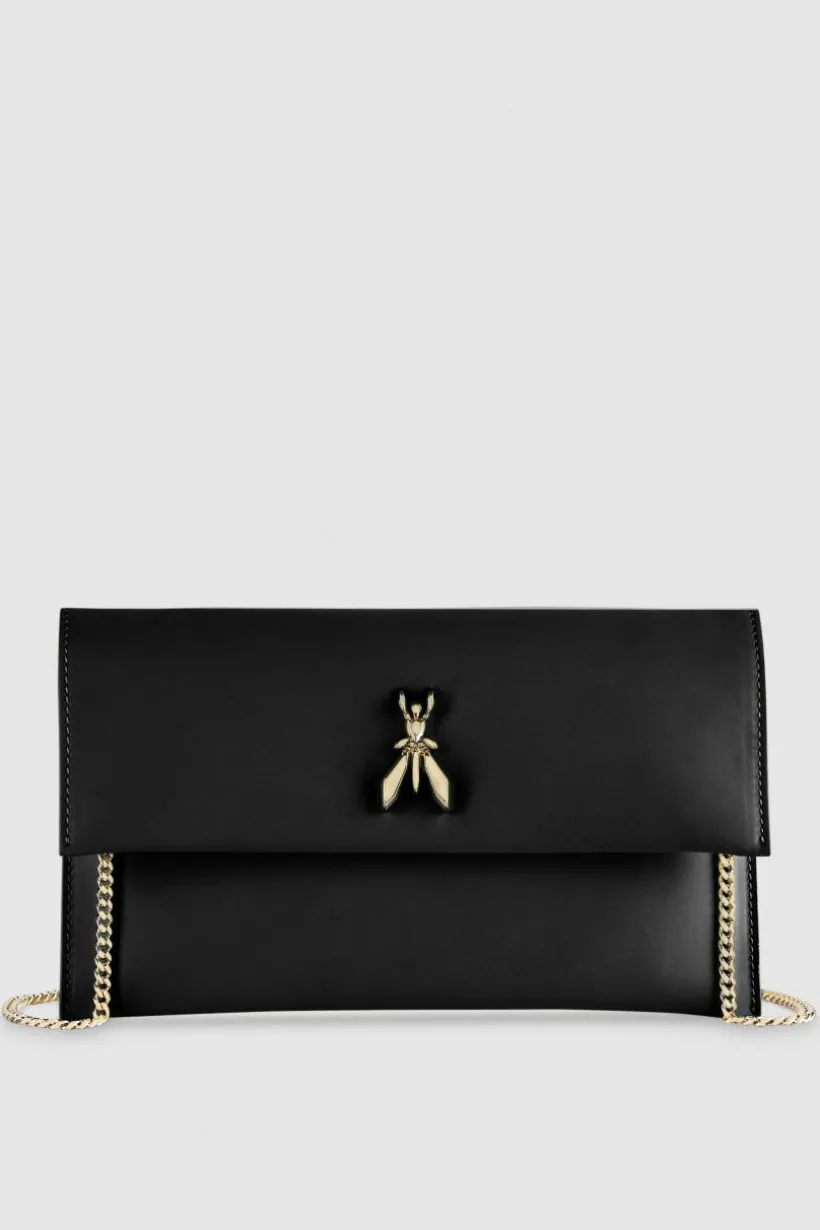 Pochette Fly in pelle con catena