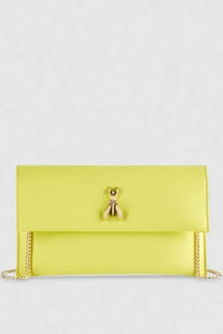 Pochette Fly in pelle con catena