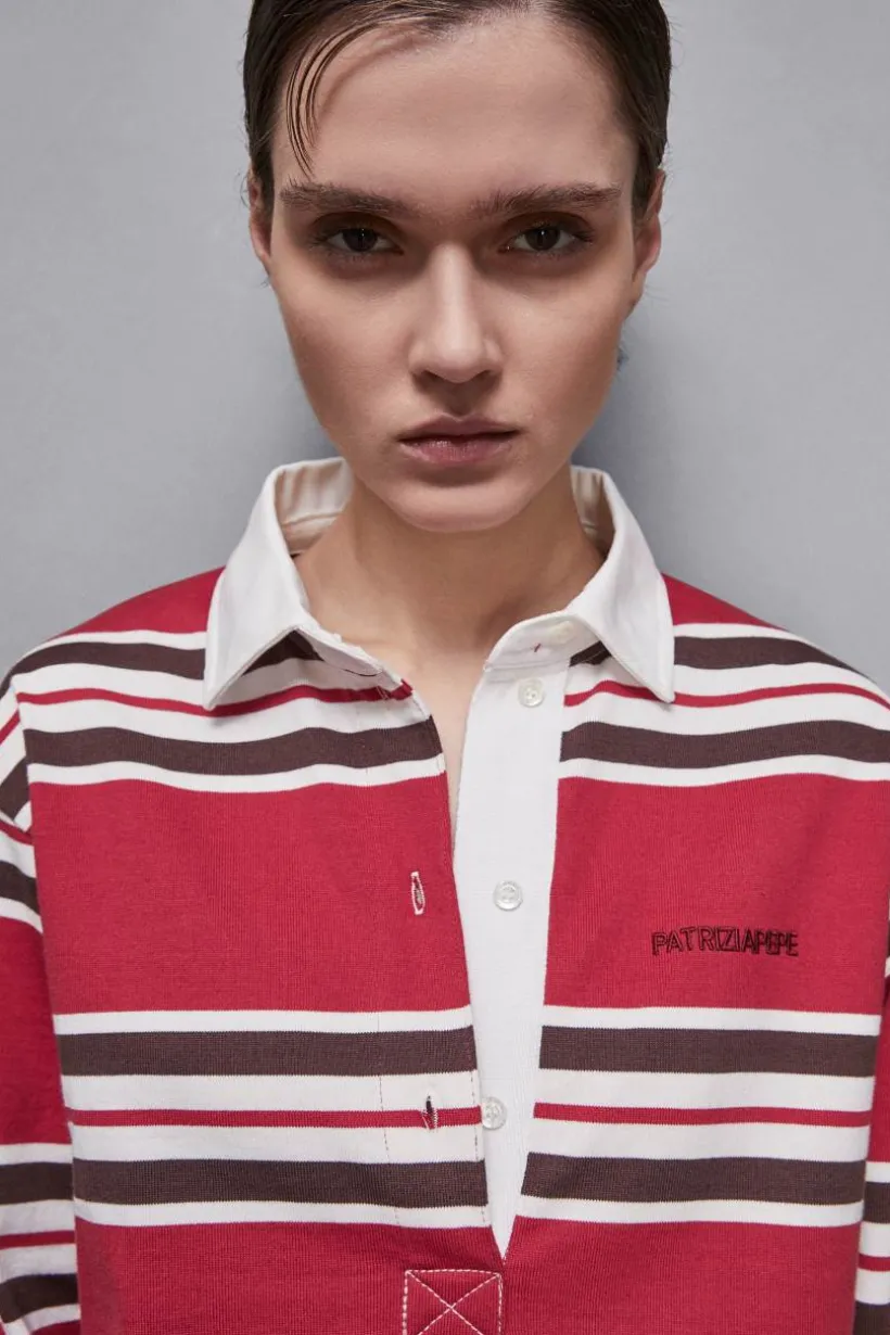 Polo oversize a maniche lunghe