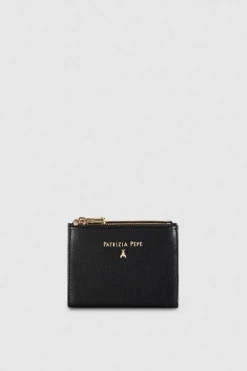 Portafoglio in pelle con zip