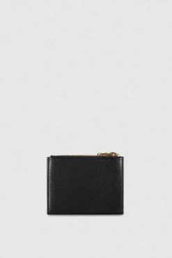 Portafoglio in pelle con zip