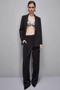 Reggiseno in tulle con paillettes