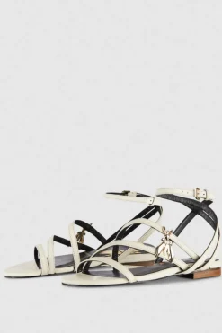 Sandali flat in pelle