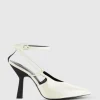 Slingback in pelle con fibbia Astral