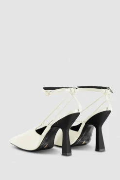 Slingback in pelle con fibbia Astral