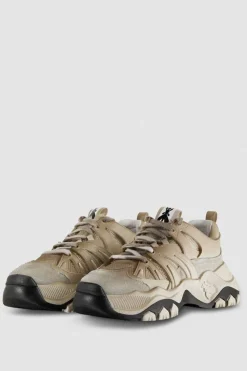 Sneaker running in pelle