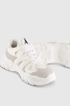Sneaker running in pelle