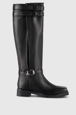 Stivali biker in pelle