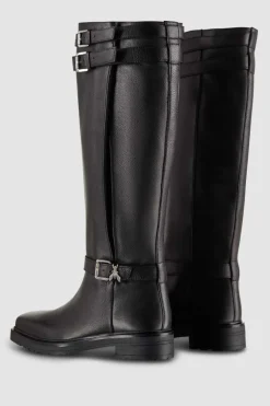 Stivali biker in pelle