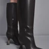 Stivali chunky con tacco in pelle Astral