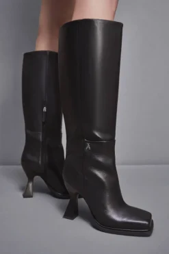 Stivali chunky con tacco in pelle Astral
