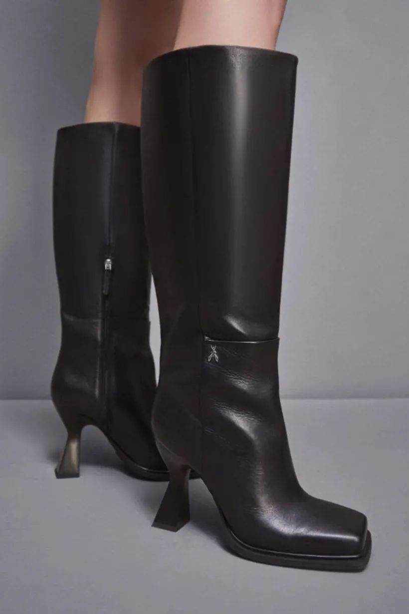 Stivali chunky con tacco in pelle Astral