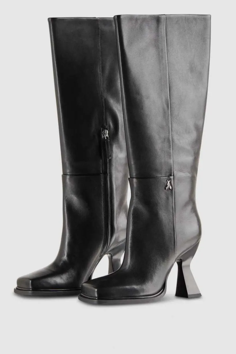 Stivali chunky con tacco in pelle Astral