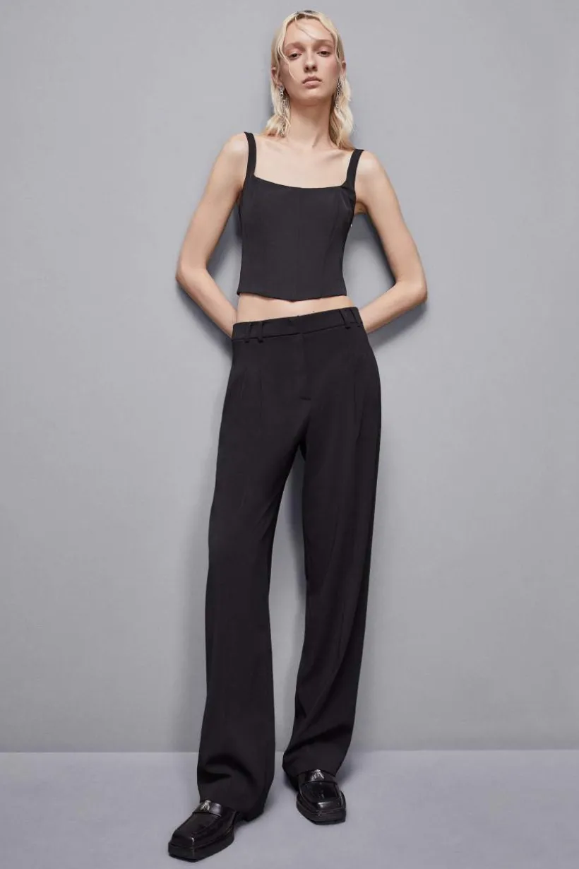 Top bustier in tessuto stretch