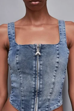 Top di jeans stretch